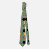 Cravate motif homme design Abstrait vert design (Devant)