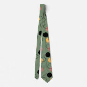 Cravate motif homme design Abstrait vert design (Dos)