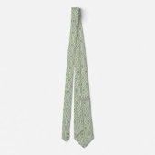 Cravate Motif Honeycomb Sage Green Hexagon (Dos)
