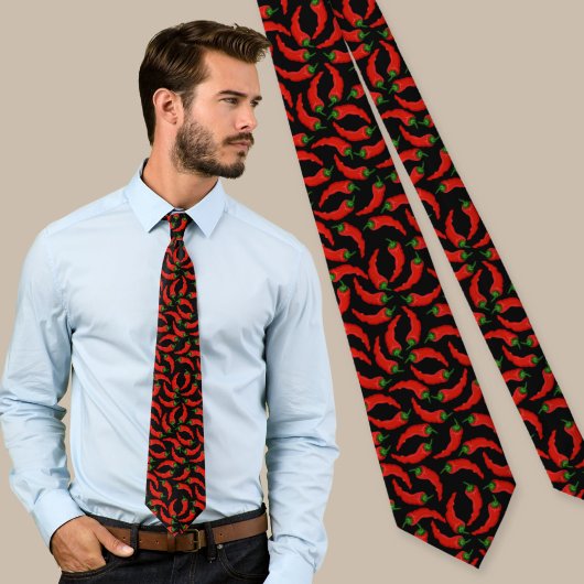 Cravate Motif Hot Chili Peppers