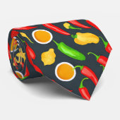 Cravate Motif Hot Chili Peppers (Roulé)