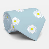 Cravate Motif illustratif sur bleu pâle (Roulé)