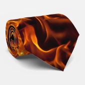 Cravate Motif incendie et flamme (Roulé)
