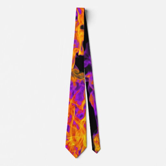 Cravate Motif incendie et flamme (Devant)