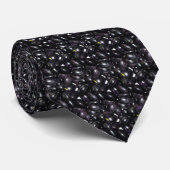Cravate Motif indien Blackberry Fruit (Roulé)