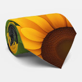 Cravate Motif isométrique 3D Sunflower Farm (Roulé)