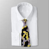 Cravate Motif jaune de camouflage de Stinger (Attaché)