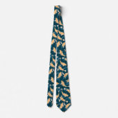 Cravate Motif jaune et bleu - Koi Fish (Dos)