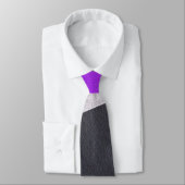 Cravate motif jaune violet (Attaché)