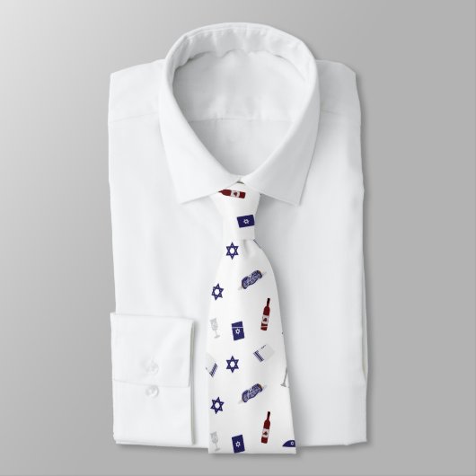 Cravate Motif juif Sabbat (Attaché)