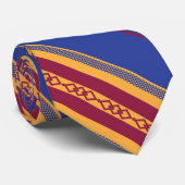 CRAVATE MOTIF KABYLE AMAZIGH SYMBOLE DES BERBERES (Roulé)