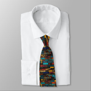 Cravate Motif Kente de style ghanéen