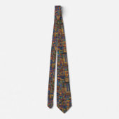 Cravate Motif Kente en 8-bit, (Dos)