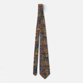 Cravate Motif Kente en 8-bit, (Dos)