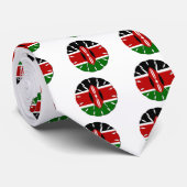 Cravate Motif kenyan rond : un symbole national (Roulé)