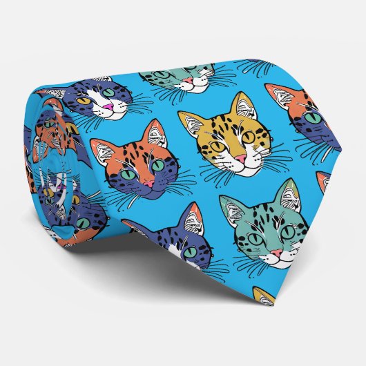 Cravate Motif Kitten (Roulé)