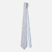 Cravate Motif lapin lapin mignon coloré moderne (Devant)
