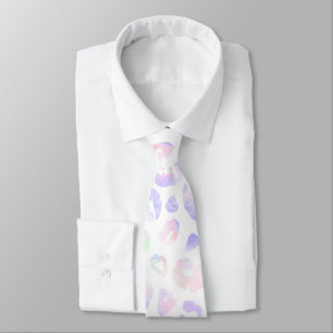 Cravate Motif léopard blanc