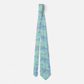 Cravate Motif léopard bleu or (Dos)