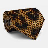 Cravate Motif Léopard Brown et noir (Roulé)