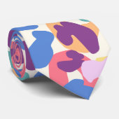 Cravate Motif léopard coloré (Roulé)