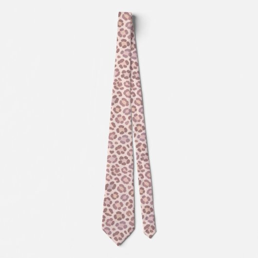 Cravate Motif Léopard Féminin (Devant)