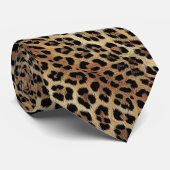 Cravate Motif léopard, tigre, peau de léopard, mode, (Roulé)