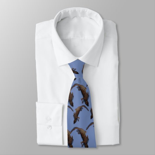 Cravate MOTIF LIZARD BLUE par Slipperywindow (Attaché)
