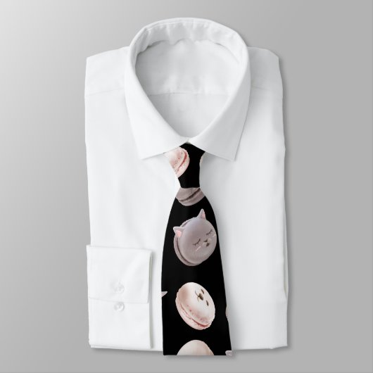 Cravate Motif Macaron (Attaché)