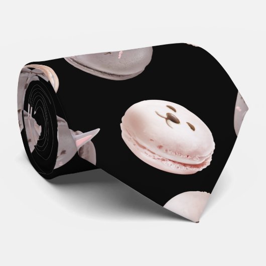 Cravate Motif Macaron (Roulé)