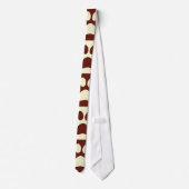 Cravate Motif marron de patte (Dos)