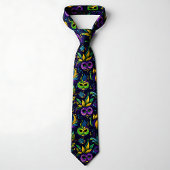 Cravate Motif Masterpiece Mardi Gras Masques