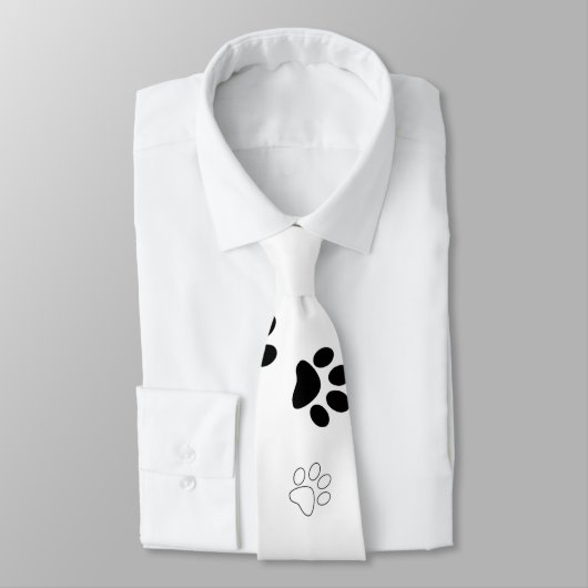 Cravate Motif mât chien mignon (Attaché)