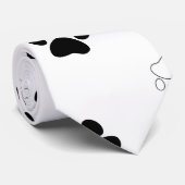 Cravate Motif mât chien mignon (Roulé)