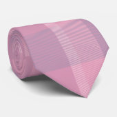 Cravate Motif mauve de plaid (Roulé)