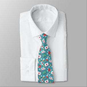 Cravate Motif Médicale d'icône