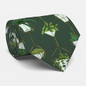 Cravate Motif ménager à accrochage géométrique (Roulé)