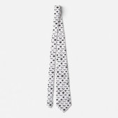 Cravate Motif mignon de cil de griffonnage (Dos)