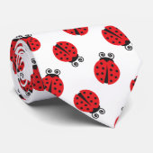 Cravate Motif mignon de coccinelle (Roulé)