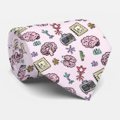 Cravate Motif mignon de neurosciences (Roulé)