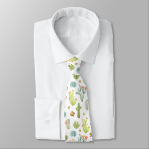 Cravate Motif mignon de position de cactus