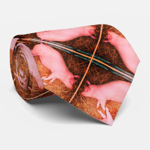 Cravate Motif mignon rose