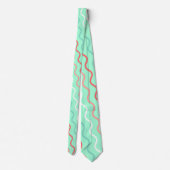 Cravate Motif minimal de la marine orange (Dos)