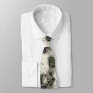 Cravate Motif moderne Abstrait en marbre gris vert