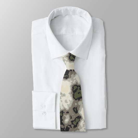 Cravate Motif moderne Abstrait en marbre gris vert (Attaché)