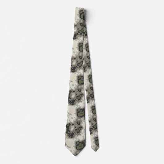 Cravate Motif moderne Abstrait en marbre gris vert (Devant)