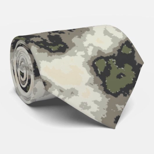 Cravate Motif moderne Abstrait en marbre gris vert (Roulé)