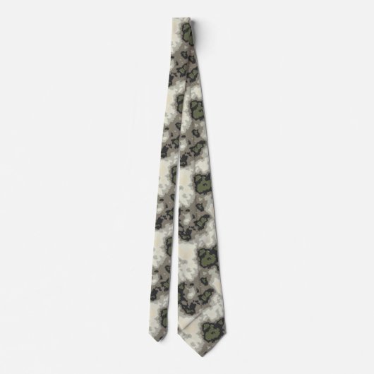 Cravate Motif moderne Abstrait en marbre gris vert (Dos)