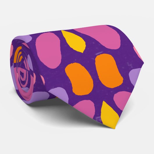 Cravate Motif moderne Blob Swatch (Roulé)