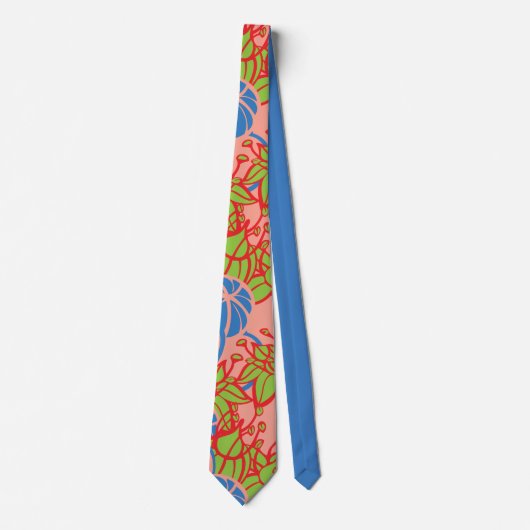 Cravate Motif moderne Bud & Flower Bold (Devant)